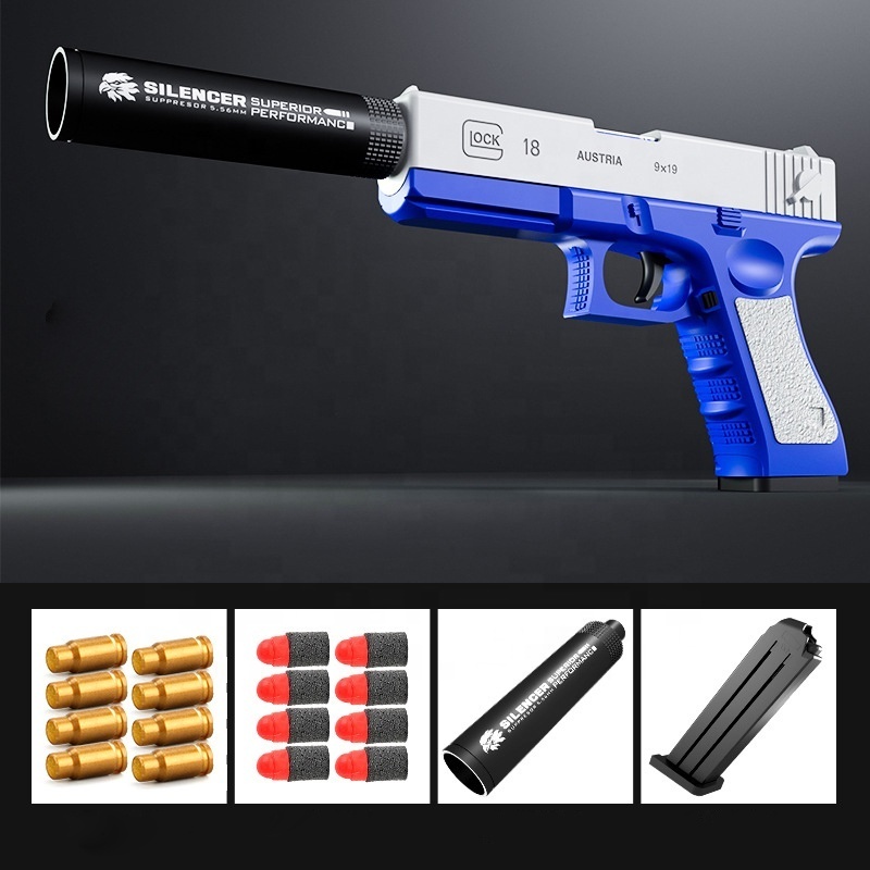 G18 Lock soft Bullet Toy gun Simulation Boy Pistol Shotgun