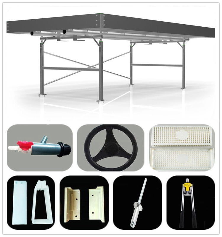 greenhouse 4x2 4x4 4x8 8x18 drain and flood tables grow tables medium