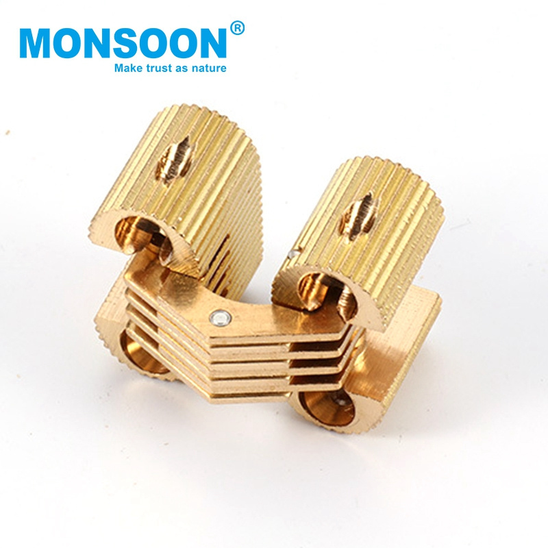 Furniture Gold Finish round hinges Brass Copper bisagras para tubos redondos Concealed Cylinder barrel hinge for jewelry box