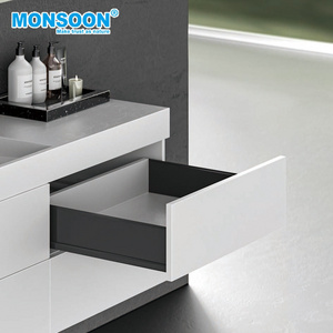 furniture kitchen 30kg undermount drawer slides soft colse sliding drawer rail legrabox Kitchen Inner Drawer System