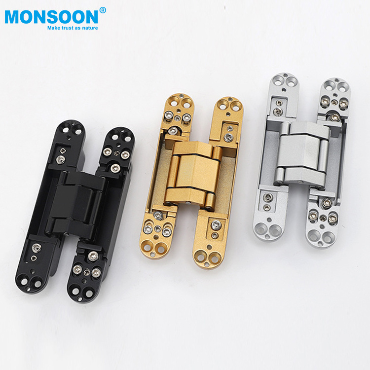 High Quality folding Invisible Door Hinge concealed adjustable door hidden hinge for door