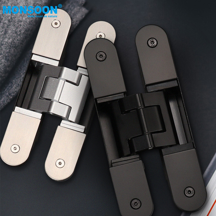 High Quality folding Invisible Door Hinge concealed adjustable door hidden hinge for door