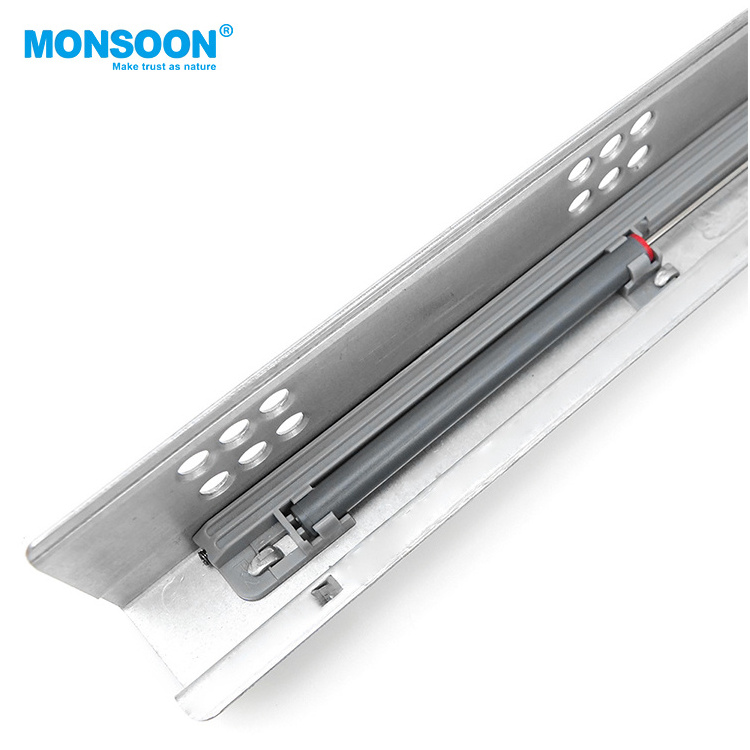 MOSNOON Furniture Kitchen Cabinet Concealed Hydraulic Drawer Sliders 3/4 extension soft close undermount drawer slide