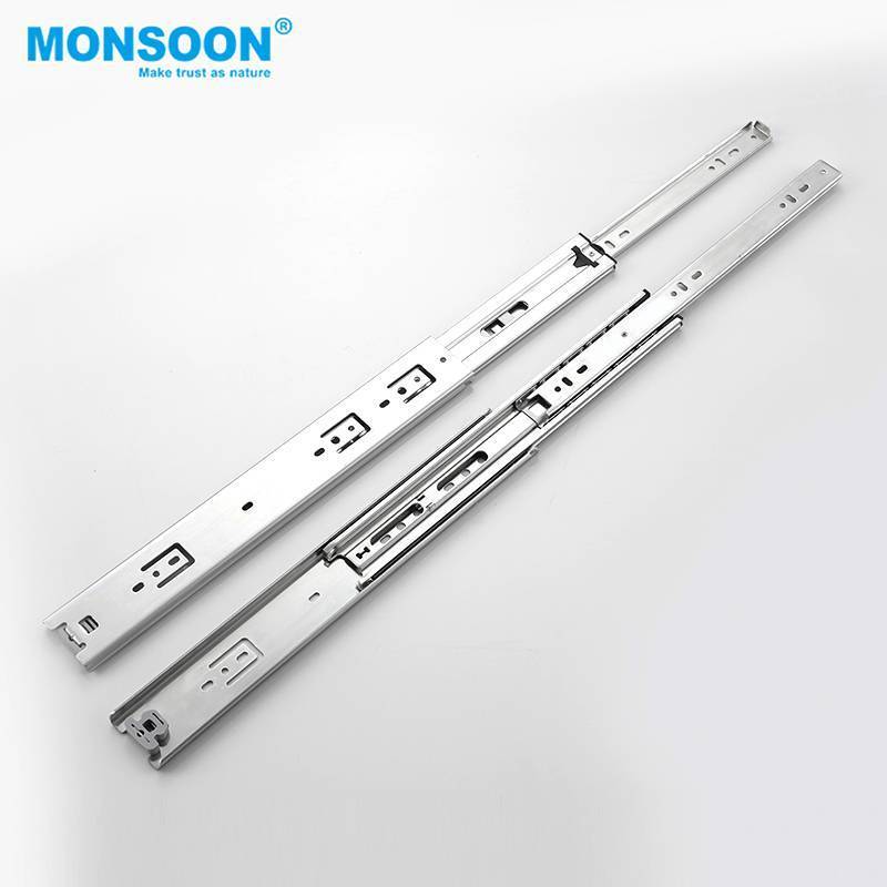 1.5*1.5*1.5mm 68kg cabinet locking drawer slide load rating heavy duty locking drawer slide