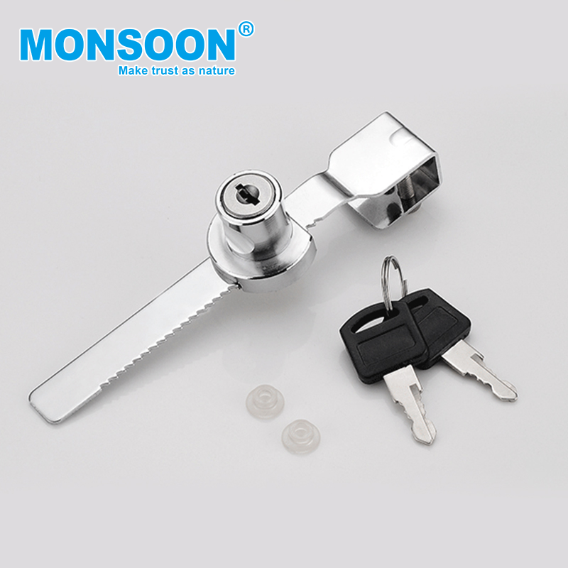 Zinc Alloy Showcase Cabinet Glass Lock 318 sliding glass door push lock glass furniture lock