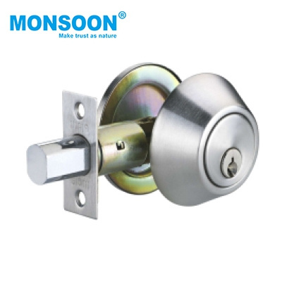 Alloy Door Handle Lever Lock Door Handle Set Modern Round Knob Lock double cylinders deadbolt door lock For Exterior