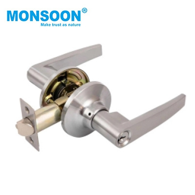 Easy Install Cylindrical Door Knob Lock Entrance Bathroom Toilet Leverset Lock metal Lever Handle Lock