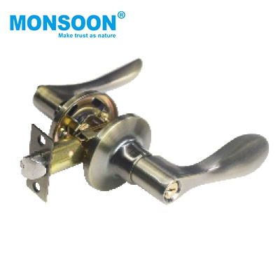 Easy Install Cylindrical Door Knob Lock Entrance Bathroom Toilet Leverset Lock metal Lever Handle Lock