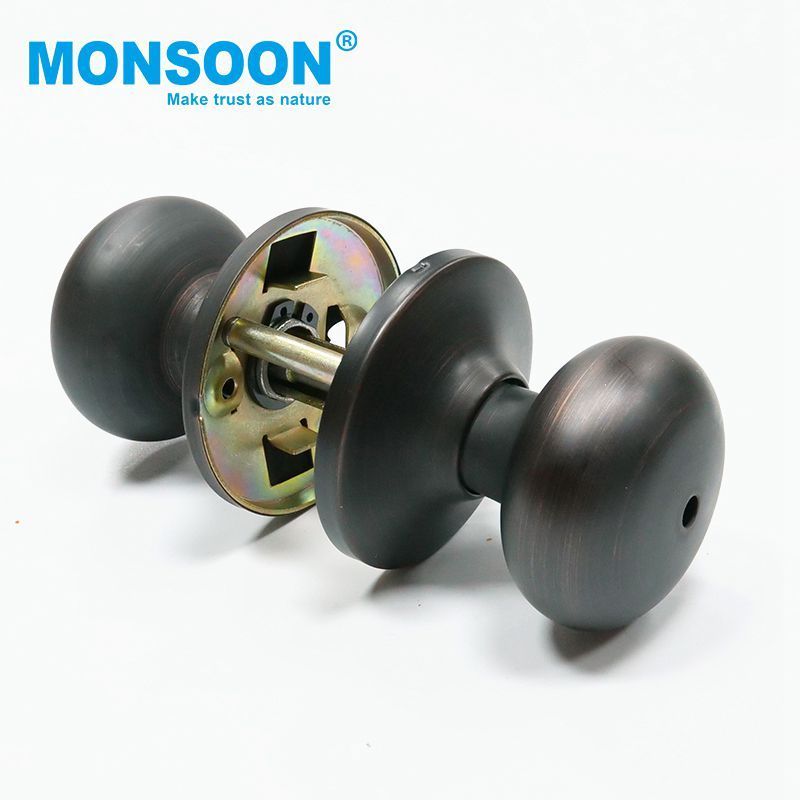 knob lock door bathroom privacy keyless door handle lever lock stainless nickel knob cylindrical door lock