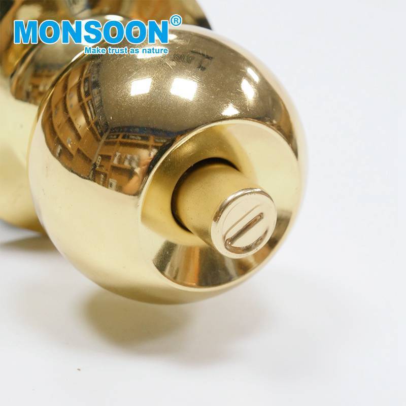 wholesales stainless steel tubular lock ball round knob lock handle keyless cylindrical round entry privacy front knob lock