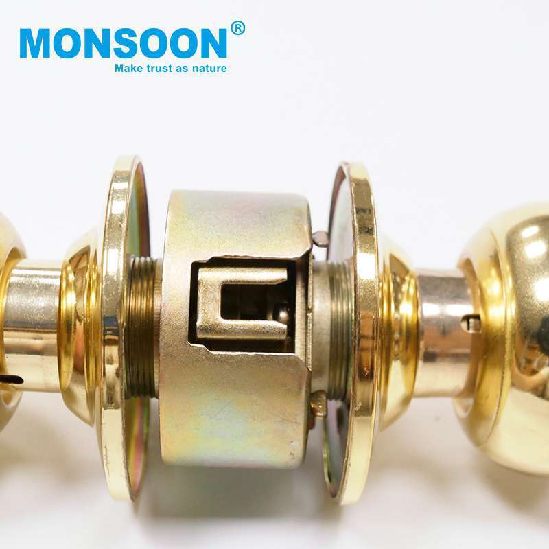 wholesales stainless steel tubular lock ball round knob lock handle keyless cylindrical round entry privacy front knob lock