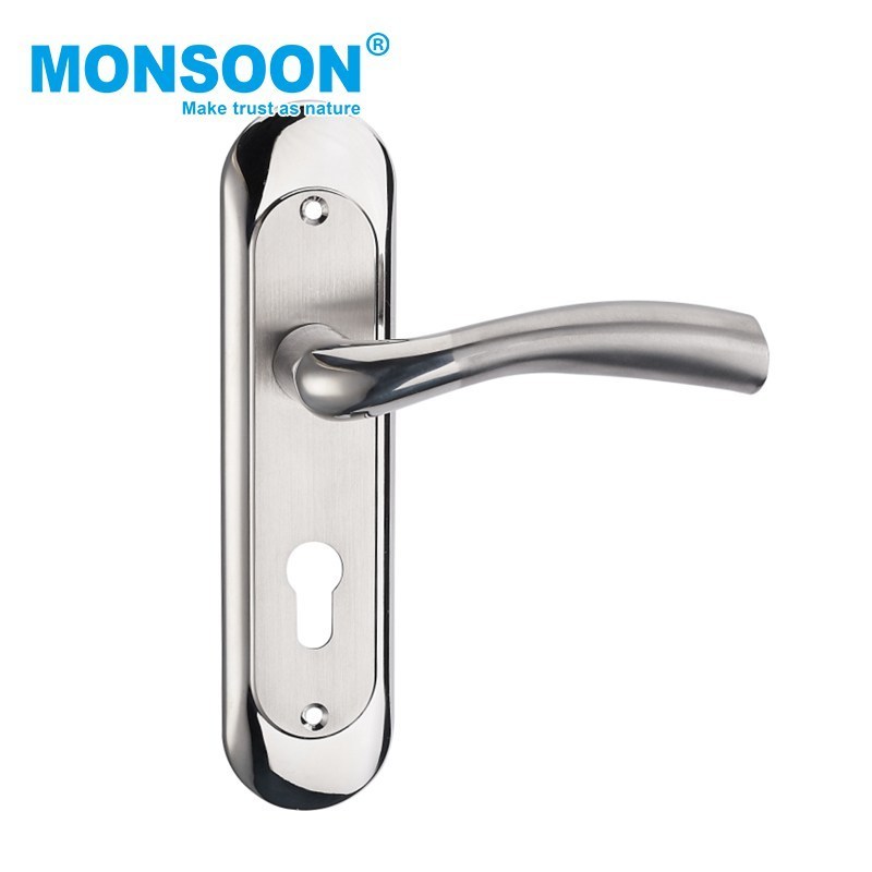 door window accessory aluminum alloy sliding lock doors lever handle locks stainless steel door handle lock