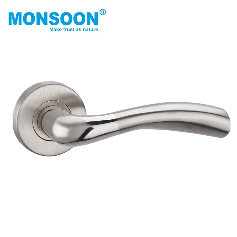 door window accessory aluminum alloy sliding lock doors lever handle locks stainless steel door handle lock