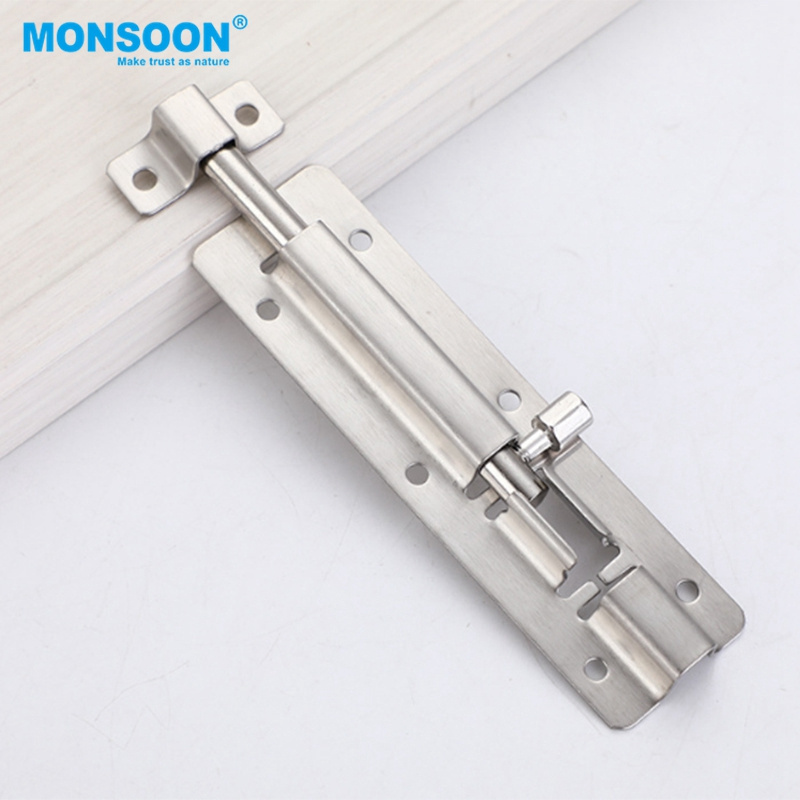 stainless steel floor wood door flush bolt latch guide security concealed door lock bolt latch for composite french doors