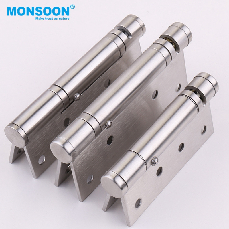 Hardware accessory 304 Decorative Small Box Cabinet Weld Head Lock Hinge Stainless Steel iron round corner spring door hinge