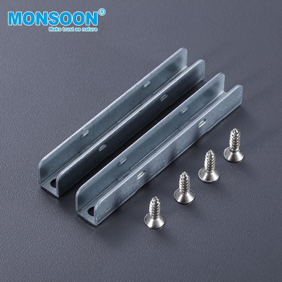 MONSOON Hardware accessories Cold-rolled steel soft closing glass legrabox drawer slide for kitchen drawer