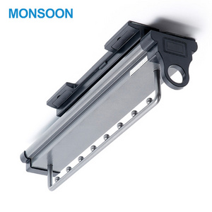 MONSOON Modern Wardrobe Accessories Sliding Closet 8 ball bearing suit hanger luxury stainless steel clothes rack