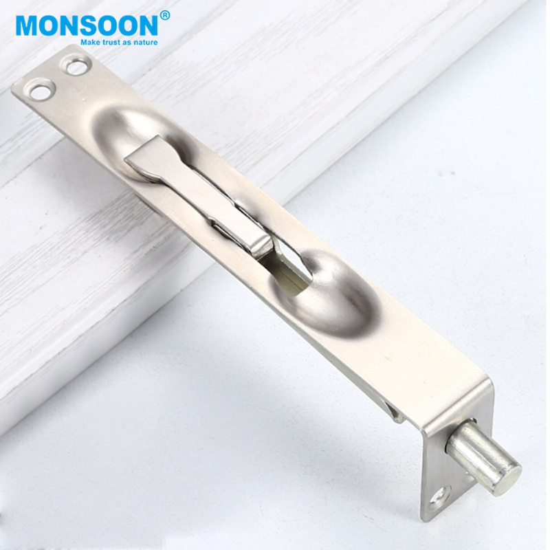 hardware hidden door bolt stainless steel main door tower bolt security concealed middle control flush bolt for steel door