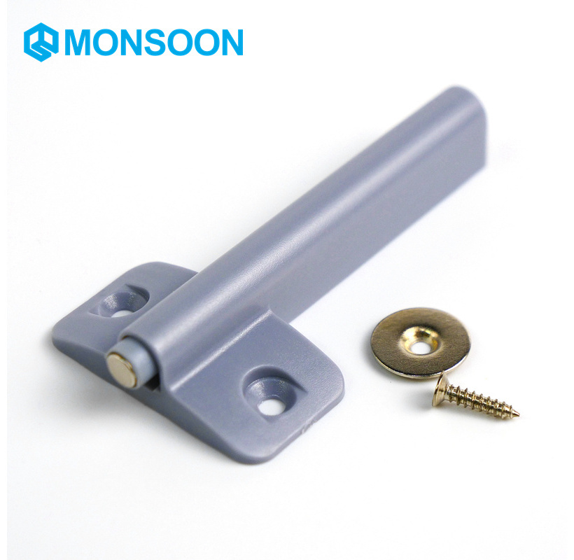 MONSOON Furniture hardware Safety Cabinet touch latch Close magnetic catches plastic catcher magnet push to open system