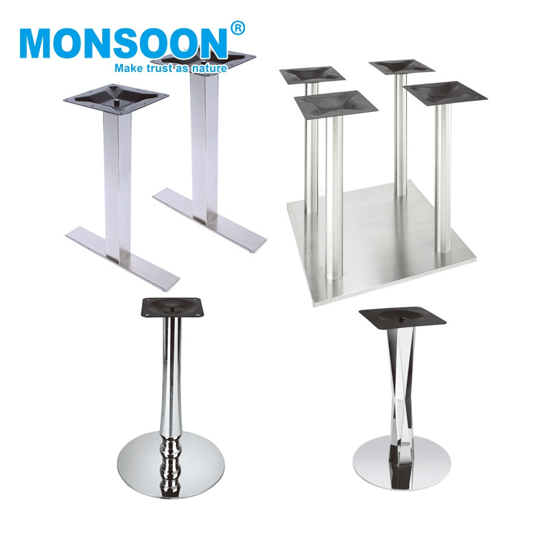 modern decorative luxury round furniture legs adjustable height folding steel plated hardware t shaped metal table legs