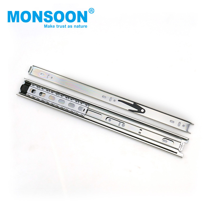 42mm Telescopic Ball Bearing Drawer Slide Jieyang Wholesale Home Kitchen Furniture Fittings