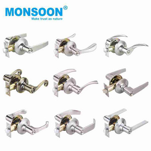 security cylindrical knob door lock lever handle Stainless Steel door Key In Lever main bedroom cylindrical door knob lock