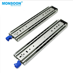 Furniture hardware 220KG ball bearing slides drawers guides locking heavy duty drawer slide rail