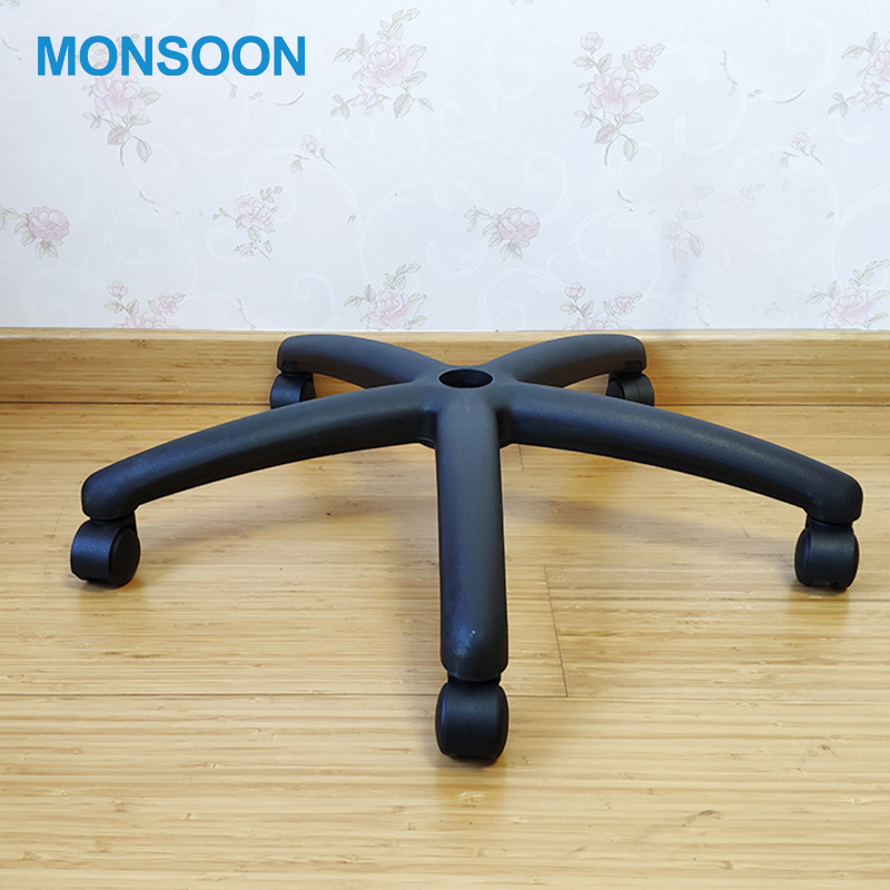 Furniture parts accessories revolving black iron painting office swivel chair base office chair components