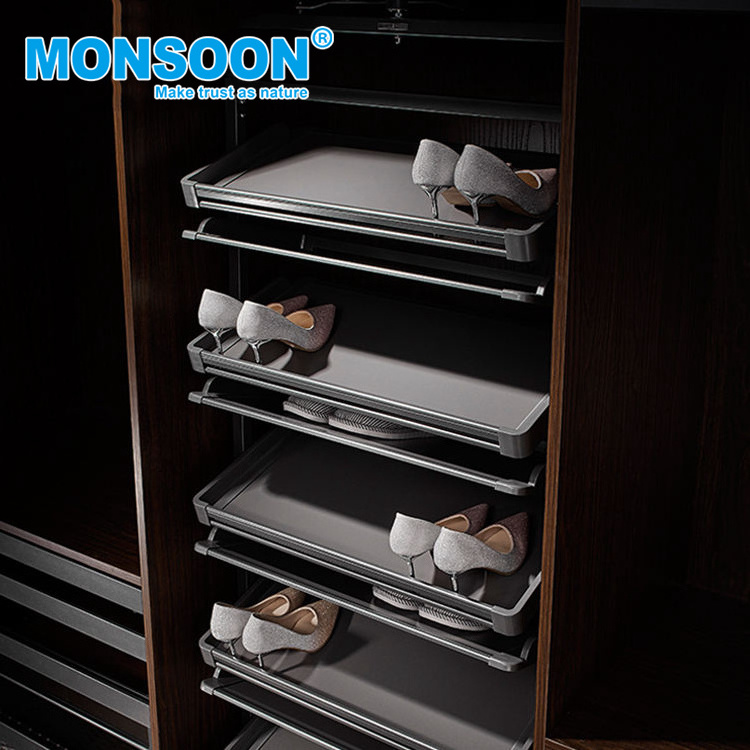 MONSOON Modern Wardrobe Accessories Shoe holder Cabinet rotating Shoe Storage Closet revolving shoe rack