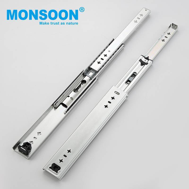 Good price heavy duty cold rolled steel locks drawer slides full extension locking drawer draw slides rails glides