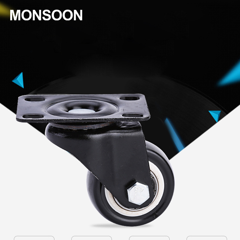 3 Inch Pu Office Chair Casters Heavy Duty Rollerblade Caster Wheels For All Floors Chair Wheels