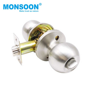 manufacture entry door tubular knob cylindrical indoor lock Double Sides Door Lock privacy door knob