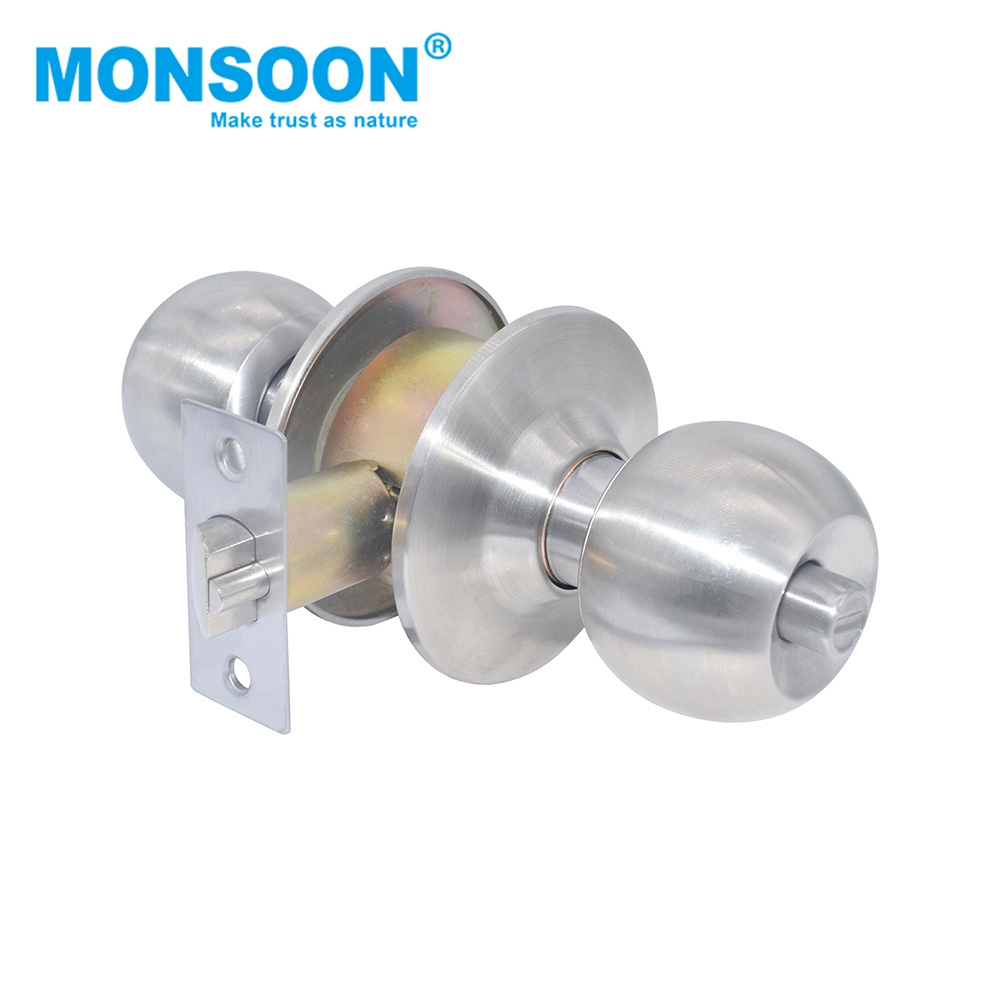 hot sale double sided high security keyless cylindrical knobset Door Lock Bedroom cylindrical knob lock