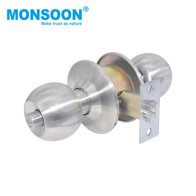 hot sale double sided high security keyless cylindrical knobset Door Lock Bedroom cylindrical knob lock