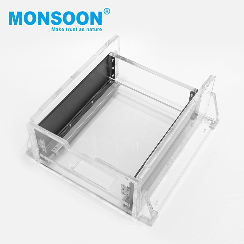 monsoon Undermount Drawer Slide Extension Soft Closing Undermount Doble Wall soft close drawer system