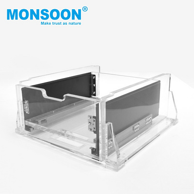 monsoon Undermount Drawer Slide Extension Soft Closing Undermount Doble Wall soft close drawer system