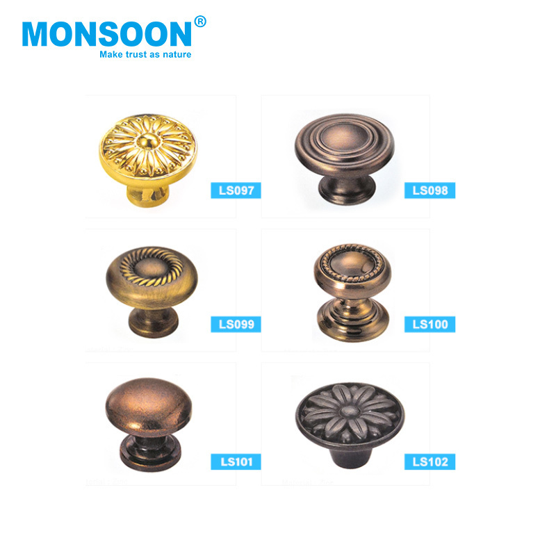 Wholesale Kitchen Cabinet Handle Brass Handle Furniture Handle Drawer Cupboard Hardware Wardrobe Knobs