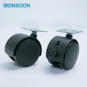 Furniture nylon pu caster office chair wheels for furniture office chair industrial steel caster