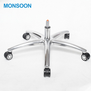 Wholesale Modern Metal Revolving Luxury Office 5 Star Chair Base Stainless Steel Swivel Part/Office Chair Base