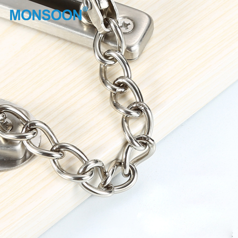 Hot Sale Stop Lock Security Screw Chain Link Stainless Steel Link Door Chain