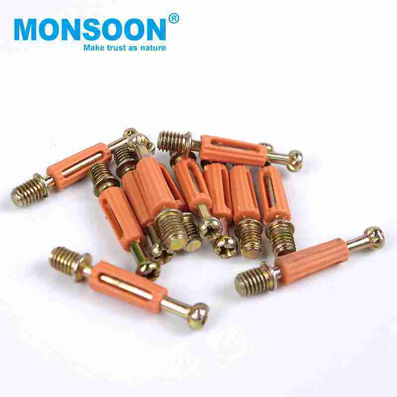 metal connector fittings cam furniture plastic wood connector fittings 3 in 1 Screw Eccentric Cabinet Connectors Bolt