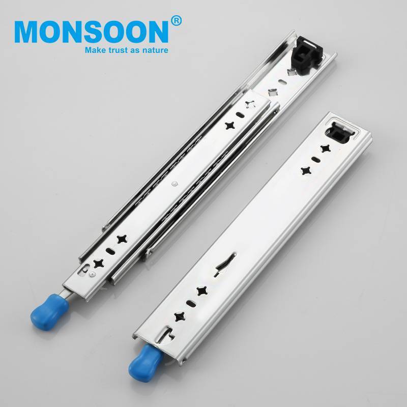 Good price heavy duty cold rolled steel locks drawer slides full extension locking drawer draw slides rails glides