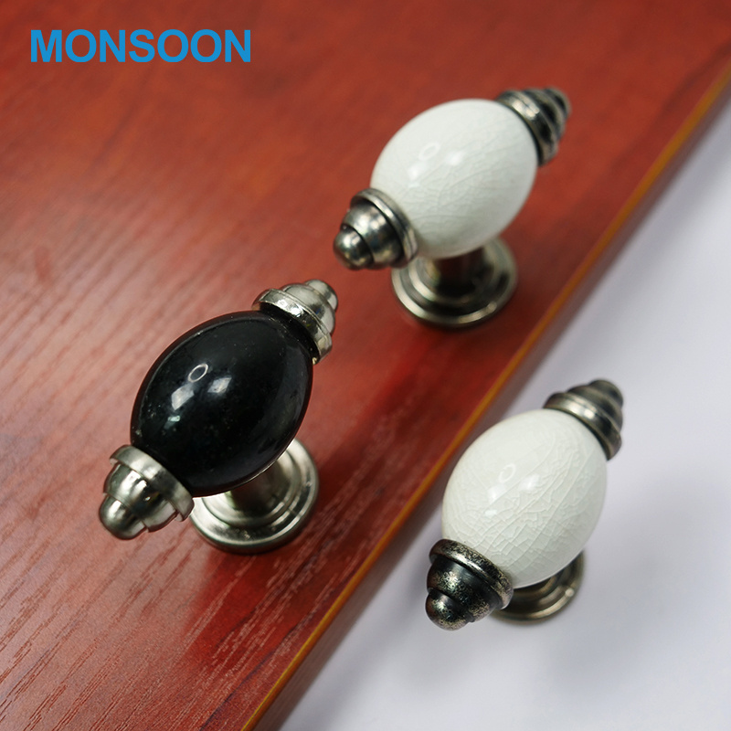 New style kitchen cabinet knob furniture  hardware wooden sliding door handle