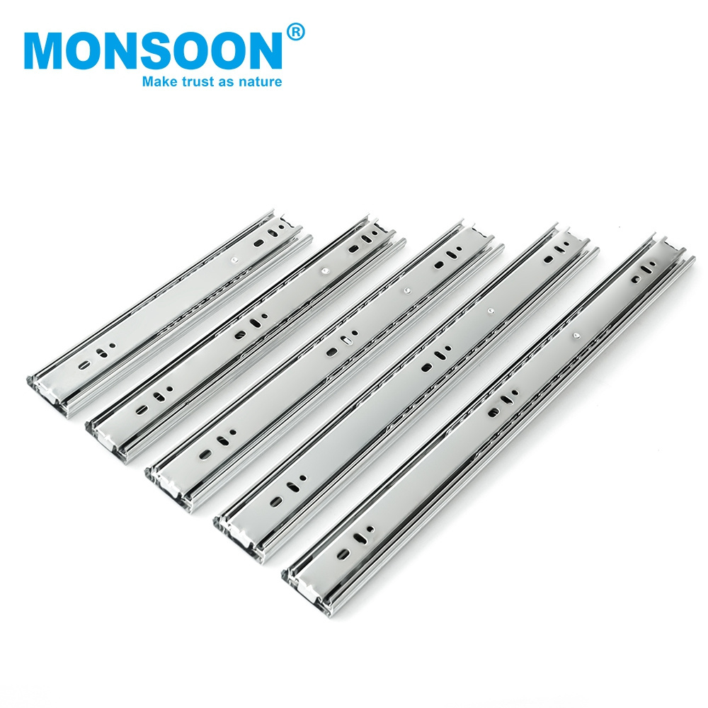 Hot Sale 35/45mm Blue Zinc Plated Ball Bearing Drawer Slide for Furniture drawer slide rail