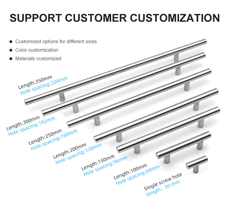 Cheap Stainless steel Furniture Kitchen Cabinet Pull Handle Drawer And Dresser Pulls Knobsnet pulls and handles