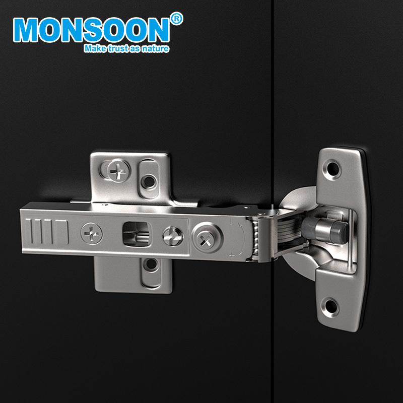 Hardware 3D 4D Atuo Concealed Hinge Push To Open 1/2 full overlay Soft Close Hydraulic Bisagra Cabinet 4D Adjustable Hinge