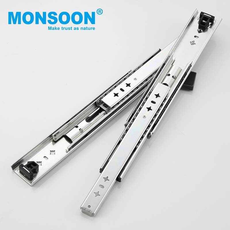 Good price heavy duty cold rolled steel locks drawer slides full extension locking drawer draw slides rails glides