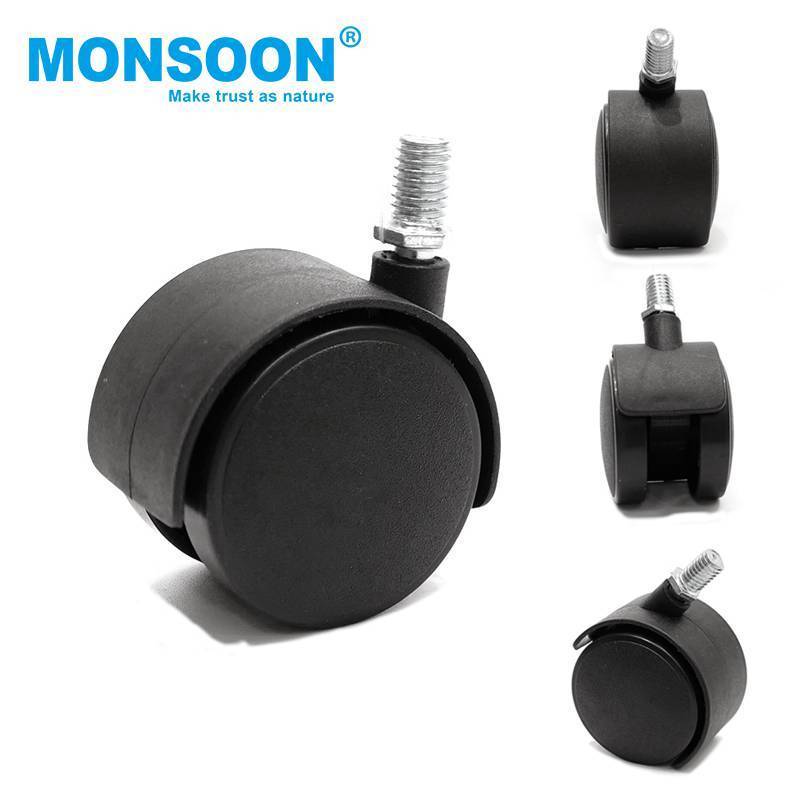 Industrial Nylon Pu swivel caster medium Plastic Pu Pp furniture casters heavy duty caster wheel For Hospital Office Industry