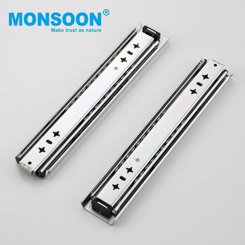 Good price heavy duty cold rolled steel locks drawer slides full extension locking drawer draw slides rails glides