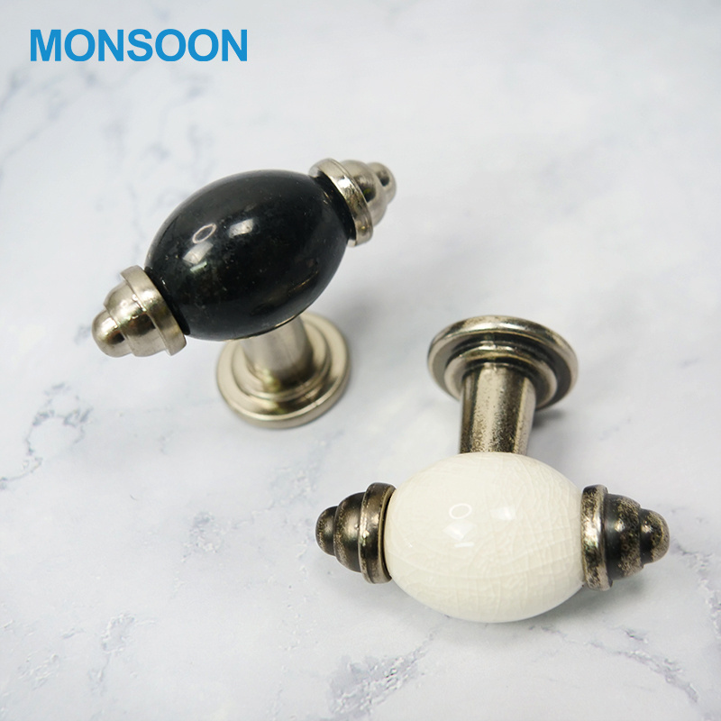 New style kitchen cabinet knob furniture  hardware wooden sliding door handle